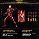 Action Figure Homem De Ferro Mark 45 Iron Man: Vingadores A Era de Ultron Escala 1/10 ZD Toys Mega Saldão 2024